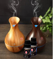 Eudora essential oil diffuser with Oud aroma oil for home fragrance