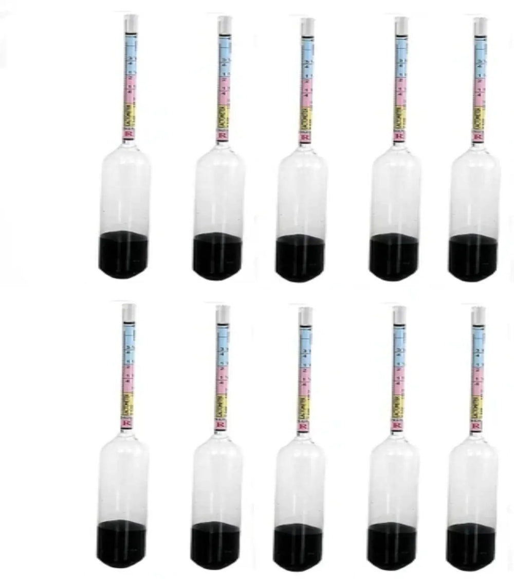 Zeal type lactometer pack for milk quality testing