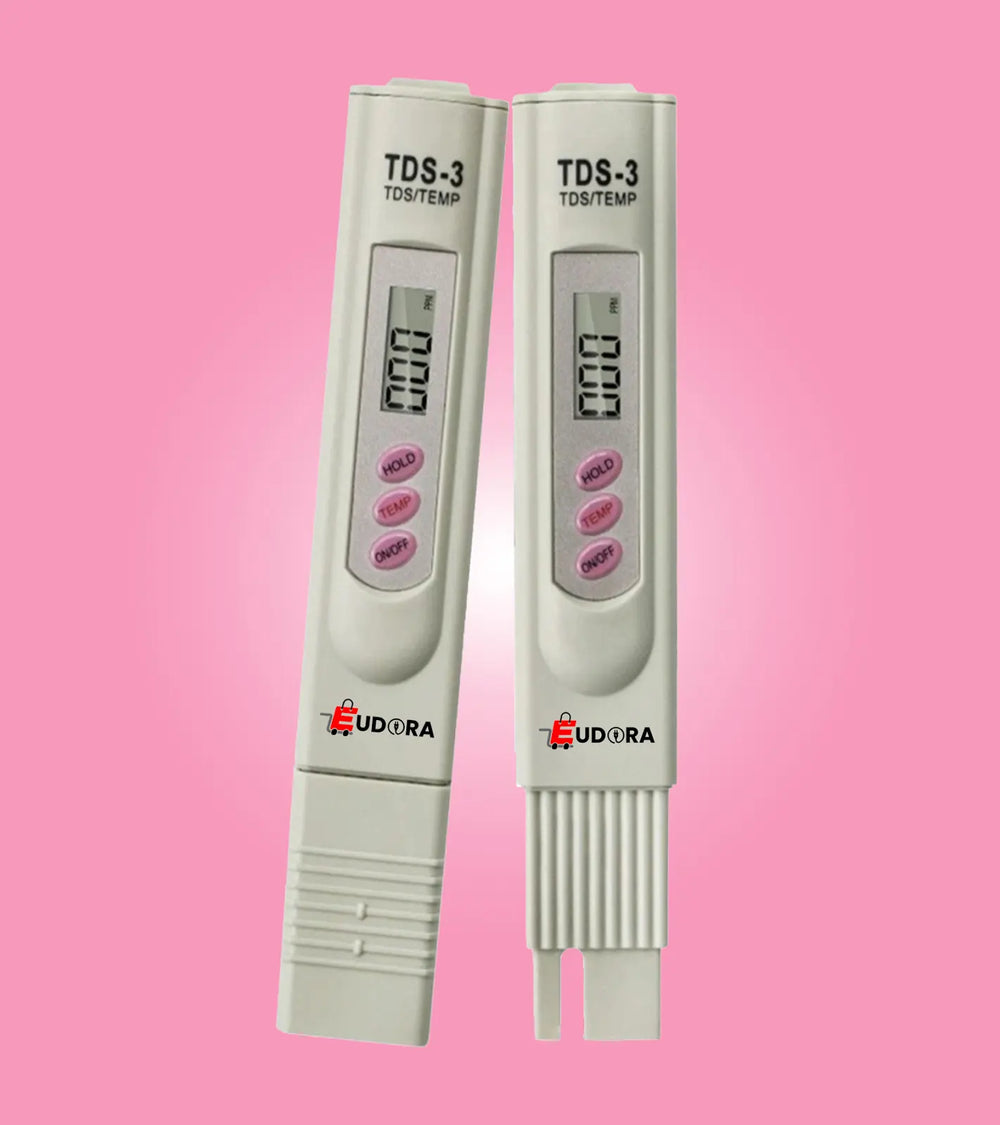 Portable TDS-3 water tester for checking purity and temperature
