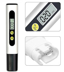 Portable digital TDS meter with probe for accurate water quality testing.
