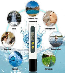 TDS meter for swimming pools, aquariums, hydroponics, laboratory, and drinking water testing.