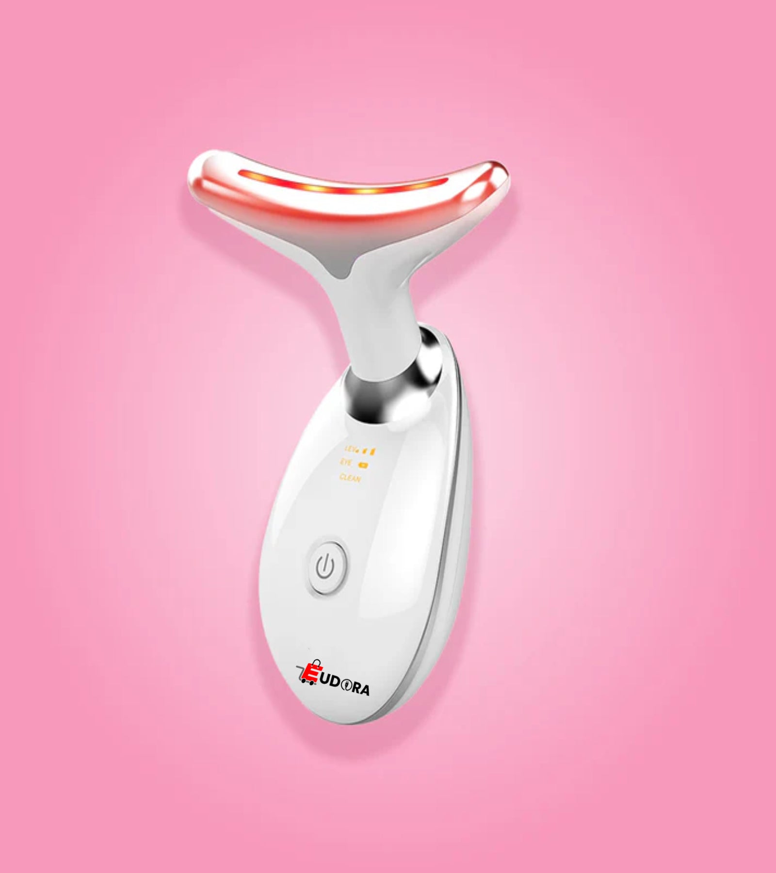 beauty device facial massager with red light therapy for skincare and anti-aging treatment