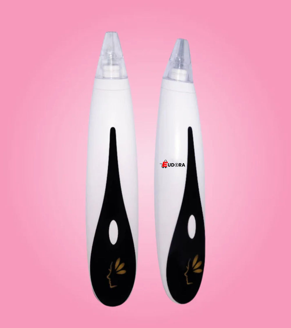 Blackhead remover vacuum with replaceable suction heads and USB charging interface