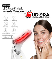 eudora professional led face neck wrinkle massager skin tightening