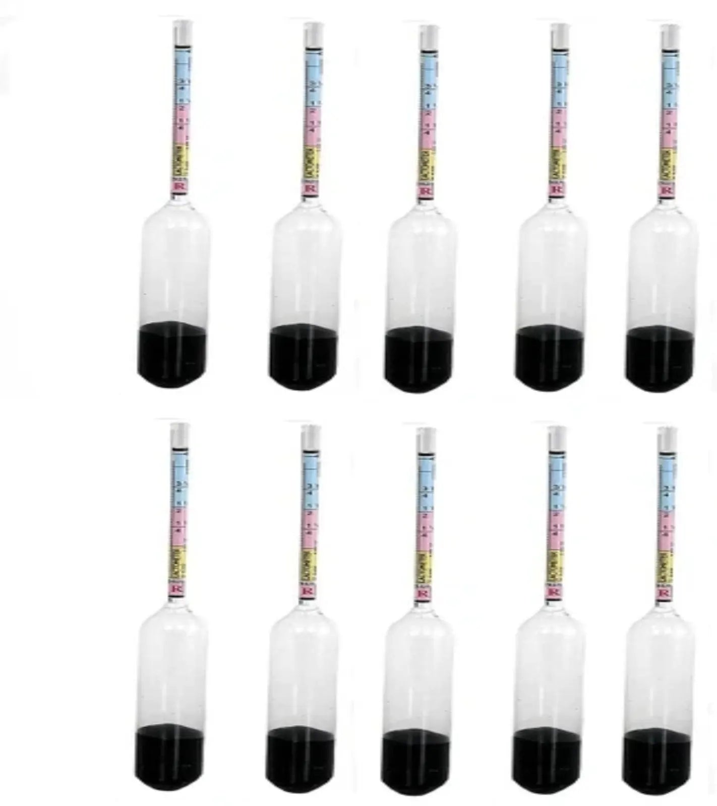 Zeal type lactometer pack for milk quality testing