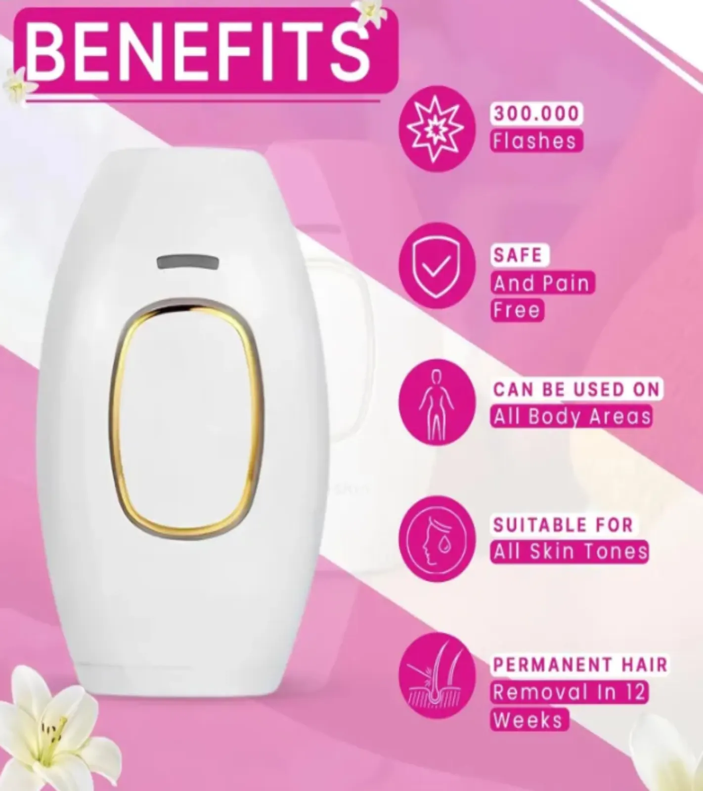 Full Body IPL Hair Removal Handset Device - Image 2